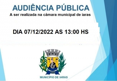 AUDIÊNCIA PUBLICA 