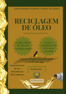 RECICLAGEM DE ÓLEO 