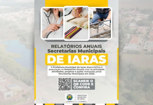 RELATÓRIOS DE ATIVIDADES - SECRETARIAS MUNICIPAIS 2025