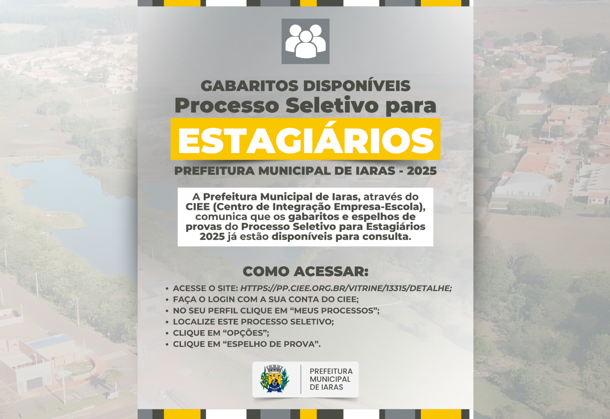 Gabaritos Disponíveis